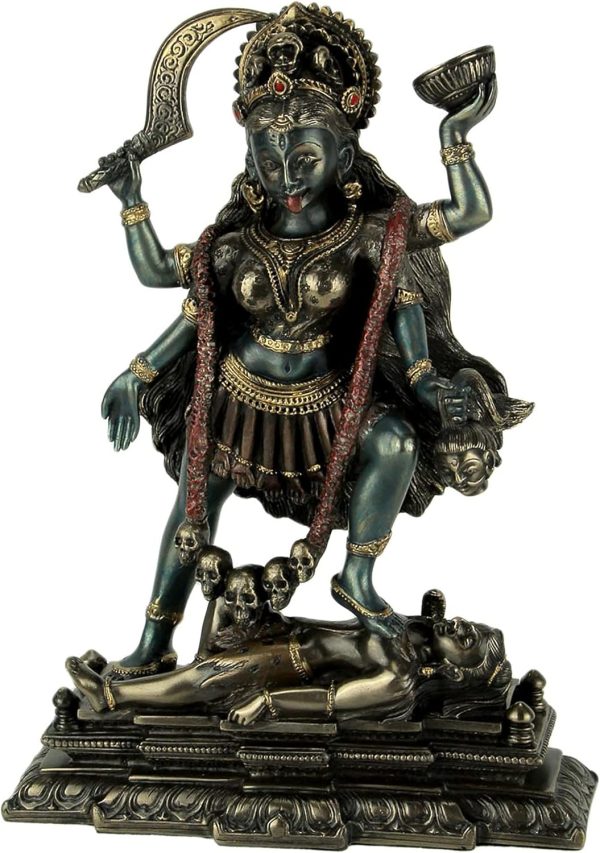 VERONESE Kali Standing on Shiva's Chest Statue Scu