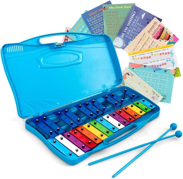 Costzon 25-Note Xylophone w/Case, Colorful Musical
