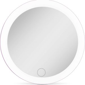 Zadro 4" Round LED Mirror Makeup Travel Mirror wit