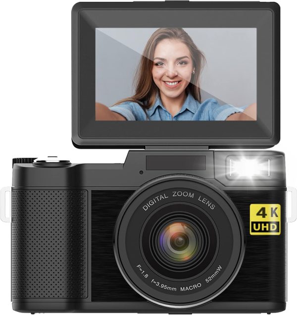 Digital Camera 4K 48MP Autofocus Full HD Vlogging