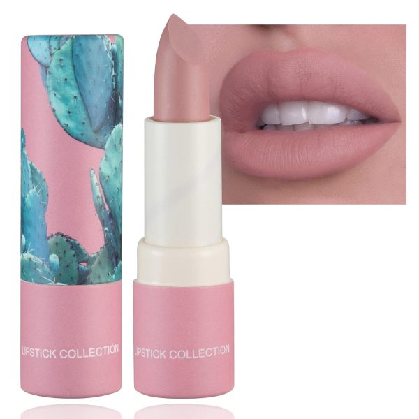 Matte Nude Lipstick,Nude Paper Tube Nude Matte Lip
