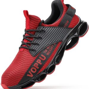 koppu Men Steel Toe Shoes Lightweight Non-Slip Saf