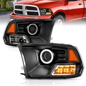 AmeriLite Black Projector Headlights Ultra-LED Hal