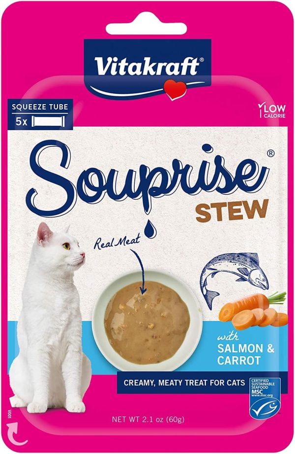 Vitakraft Souprise Stew Wet Cat Treat - Salmon and