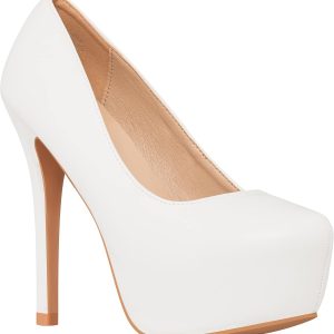 ILLUDE Women's High Heel Pump Closed Toe Platform
