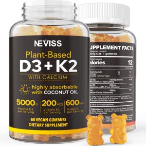 Vitamin D3 5000IU Gummies 125mcg with Calcium 600m