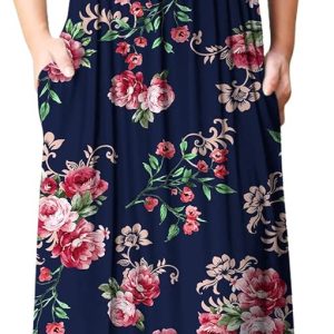 GRECERELLE Women's Short Sleeve Maxi Dresses Casua