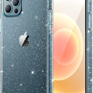 JETech Glitter Case for iPhone 12/12 Pro, 6.1-Inch