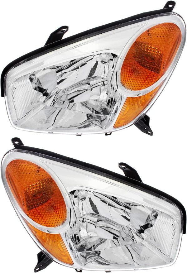 For Toyota RAV4 Headlights Lamps Set 2004 2005 Hal