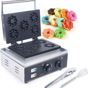 DNYSYSJ 1500W Commercial Waffle Donut Machine 5 Ho