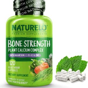 NATURELO Bone Strength - Plant-Based Calcium, Magn