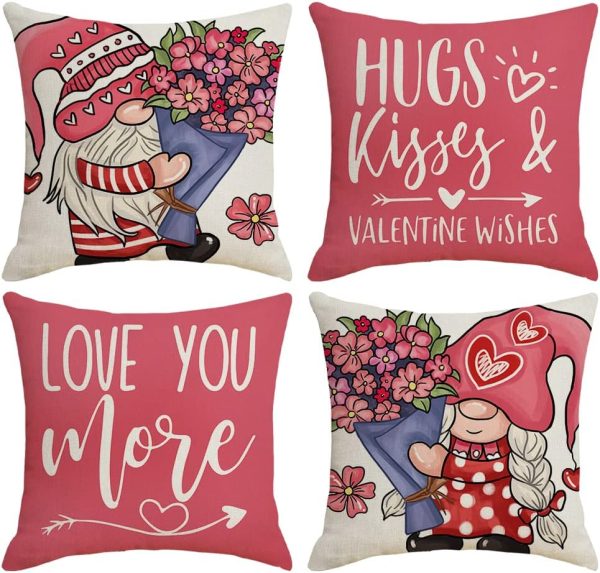 Onerisly Valentines Pillow Covers 18x18, Valentine