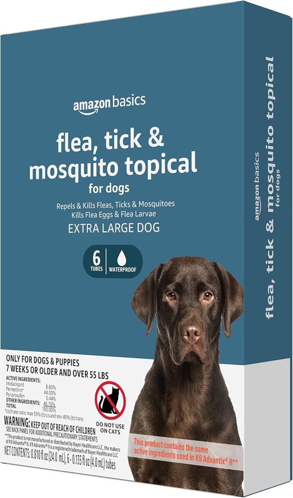 Amazon Basics Flea, Tick Mosquito Topical Treatm