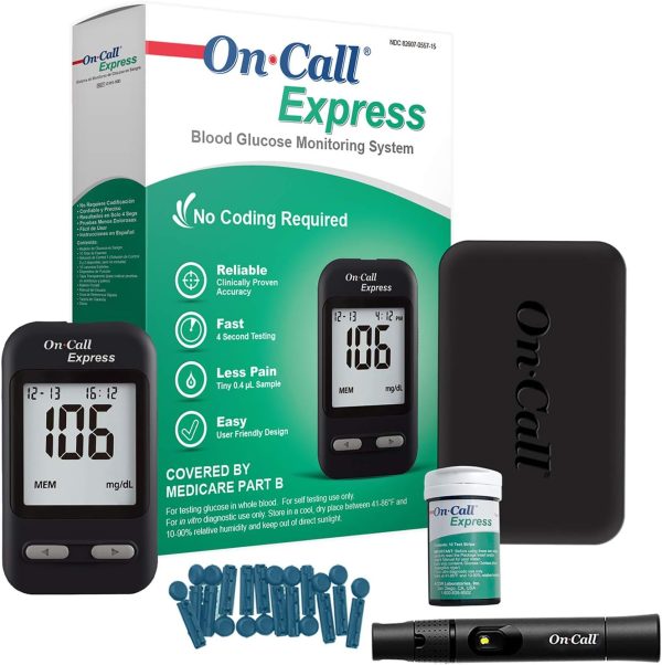 On Call Express Diabetes Testing Kit- Blood Glucos