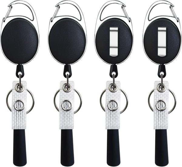 pasezenn 4 Pack Retractable Pen Pencil Holder with