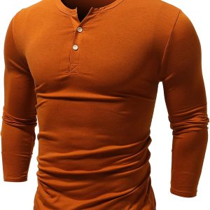 Men TopCottonButtonsSportCasual Shirt Slim Dress S