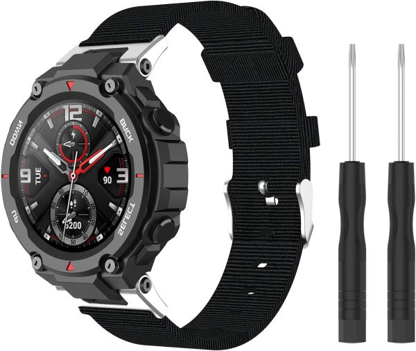 FitTurn Replacement Canvas Watch Band Strap Wristb