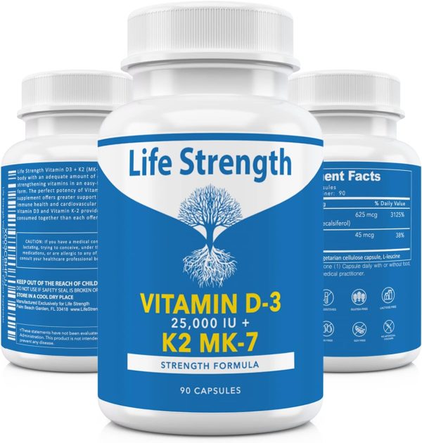 LifeStrength Vitamin K2 (MK7) D3 25,000IU Supple