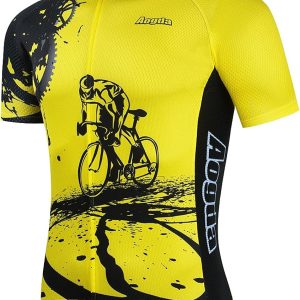 Aogda Cycling Jersey for Men Bike Shirts Team Biki