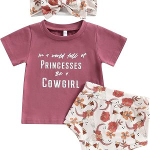 Bingqiling Western Baby Girl Clothing Sets Newborn