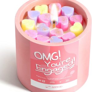 Engagement Candle Gifts for Women Newly Engaged, C