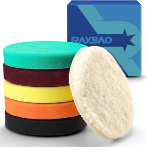 Buffing Pads, RAYBAO 6pcs 5inch Polishing Pads for