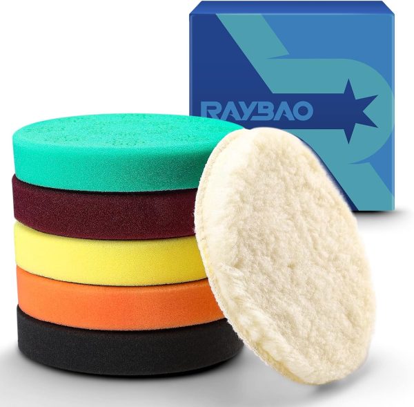 Buffing Pads, RAYBAO 6pcs 5inch Polishing Pads for