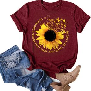 Women V-Neck Floral Sunflower Women Tops White Sex