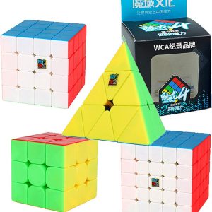 LiangCuber Moyu Speed Cube Bundle,Moyu MoFang Jiao