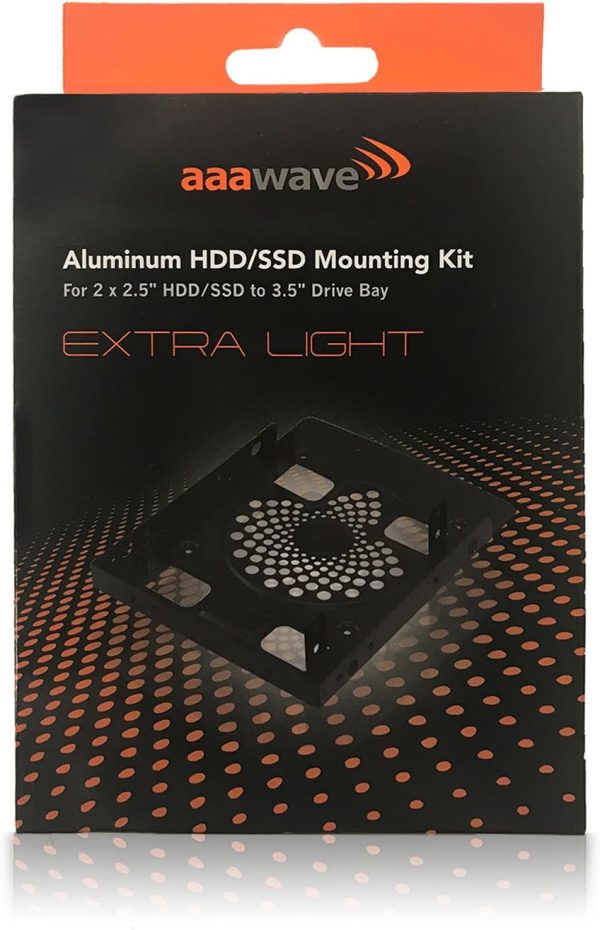 AAAwave Aluminum SSD HDD Bracket 2X 2.5 HDD/SSD t