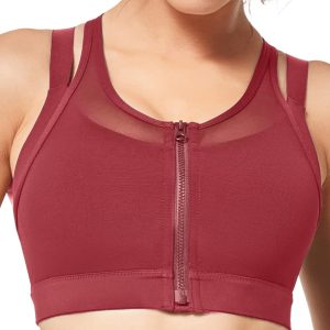 Yvette High Impact Women Sports Bra Front Closure