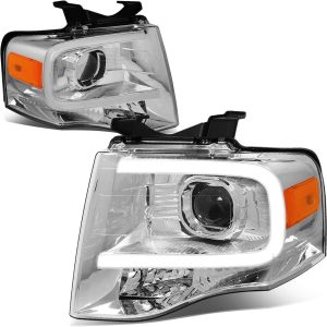 DNA MOTORING HL-3D-FEXP07-CH-AM Chrome Amber Proej