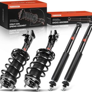 A-Premium Set (4) Front and Rear Complete Shock Ab