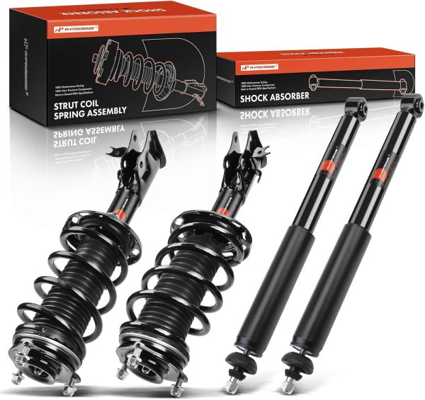 A-Premium Set (4) Front and Rear Complete Shock Ab