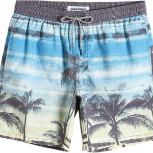 maamgic Mens Slim Fit Quick Dry Swim Shorts Swim T