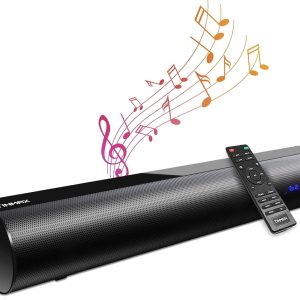 Eswad 60W Sound Bars for TV, 19-Inch Small Sound B