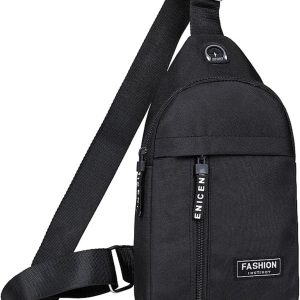 Canvas Shoulder Bag Men Women Small Sling Crossb