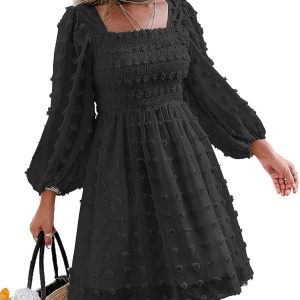 Miessial Women's Tied Waist Floral Mini Dress Summ