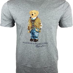 Polo Ralph Lauren Mens Classic Fit Bear Graphic Cr