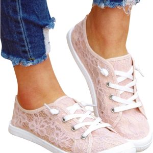 PGOJUNI Canvas Shoes for Women,Women's Slip On Can