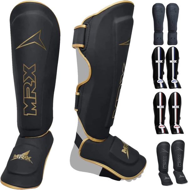 MRX BOXING FITNESS Shin Guards Pads for Boxing M