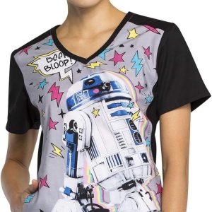 Cherokee Tooniforms TF622 Women's V-Neck Knit Pane