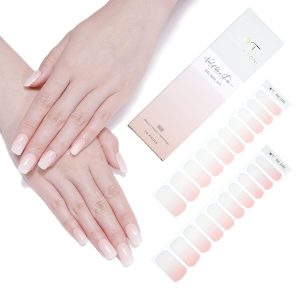 DANNI TONI Semi Cured Gel Nail Strips (Aria) Whi