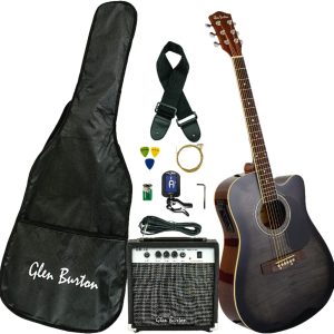 Glen Burton 6 String Acoustic Electric Guitar, Rig