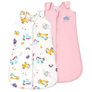 TILLYOU Sleep Sack 2 Pack - Baby Wearable Blanket