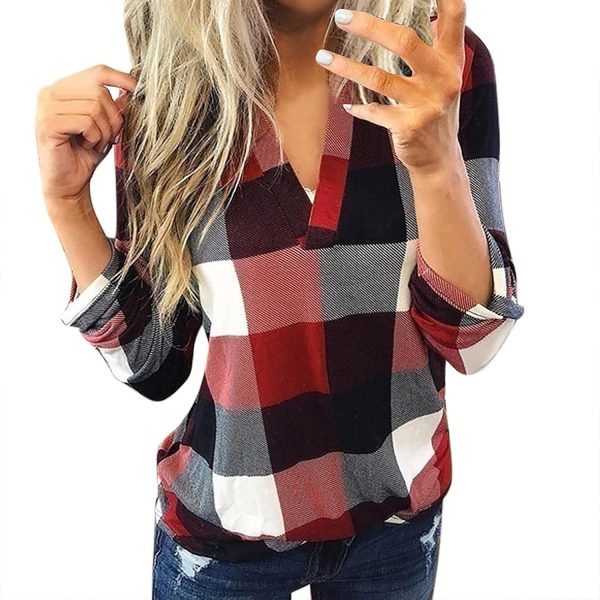 Women's Dressy Shirts Casual Cotton Long Sleeve Pl