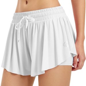UTTPLL Flowy Shorts Women 2 in 1 Gym Athletic Runn