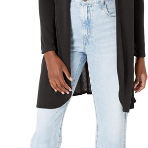 Star Vixen Women's Plus Size Long Sleeve Open Fron