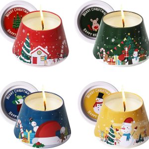 ASYOUWISH Scented Candles, 4 Pack 5.29 Oz Natural