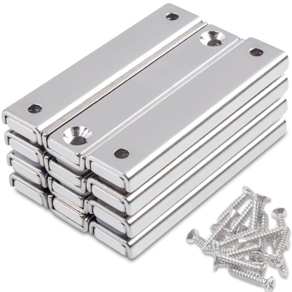 12Pcs Strong Neodymium Rectangular Pot Magnets, 66